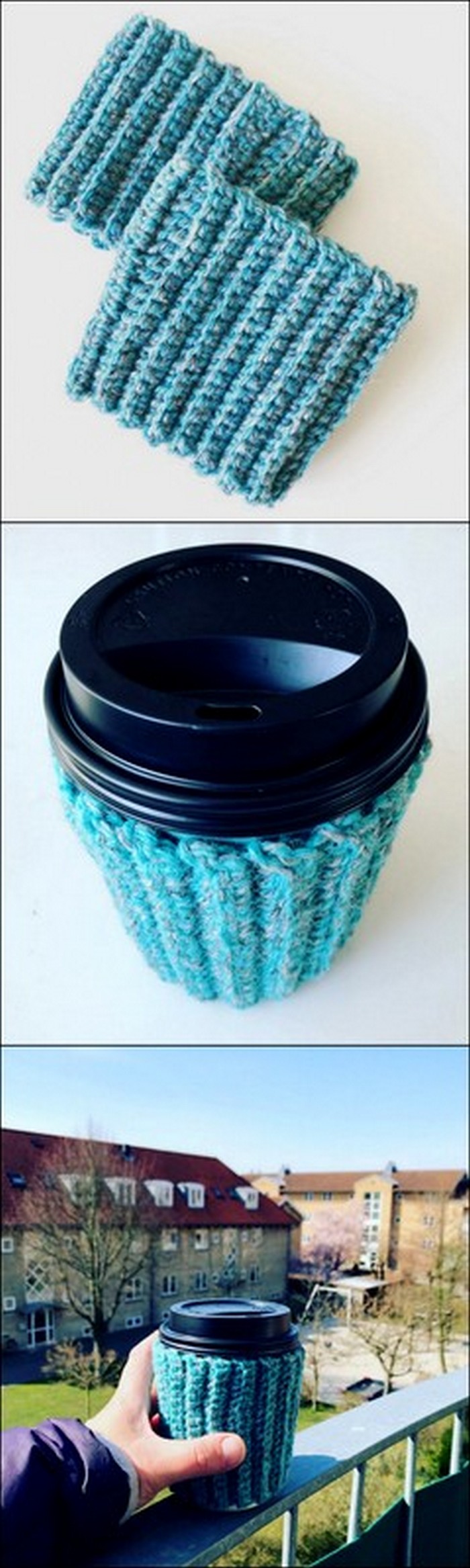 useful crochet cup cozy
