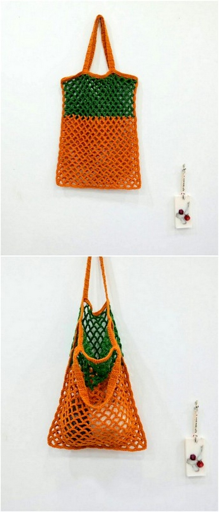 beautiful crochet shopping bag idea