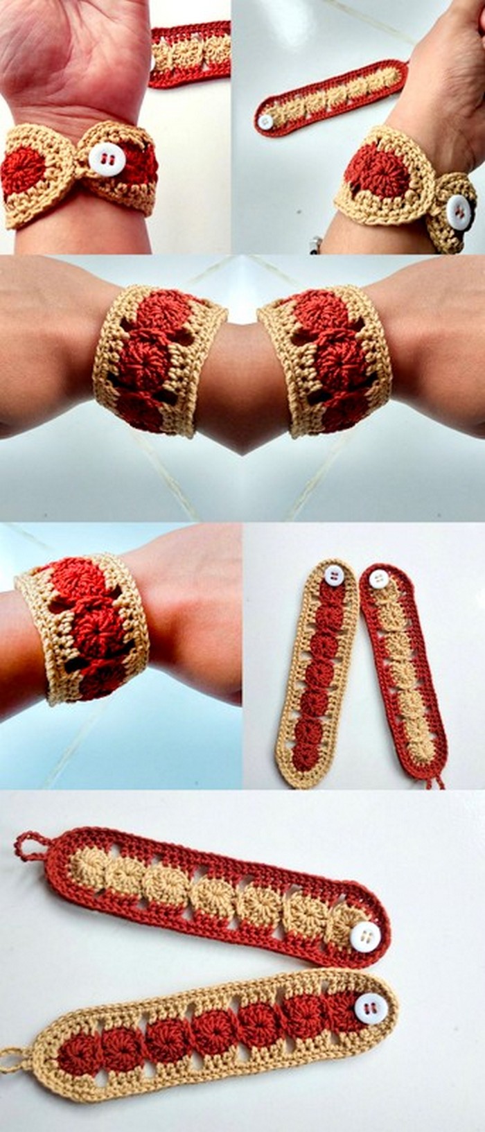 appealing crochet bracelet for woman