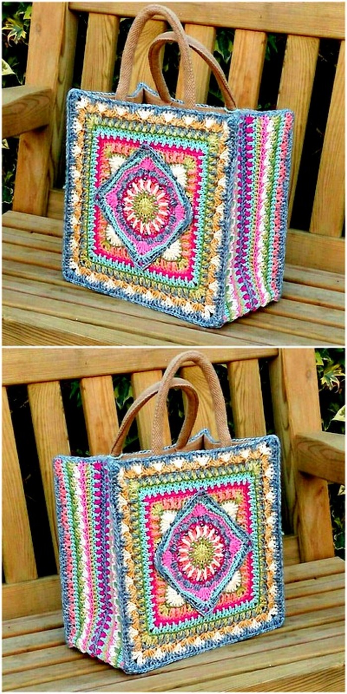 graceful crochet handbag idea