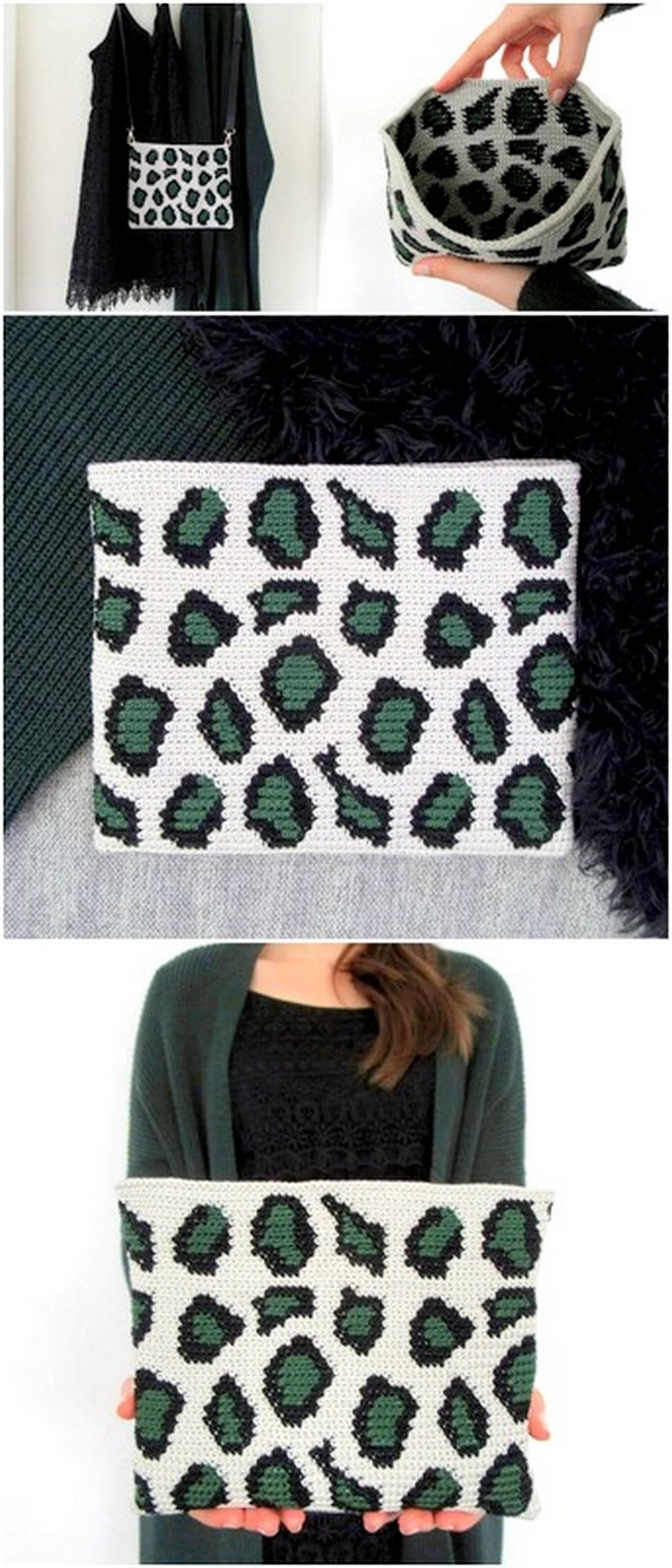 DIY crochet pouch idea