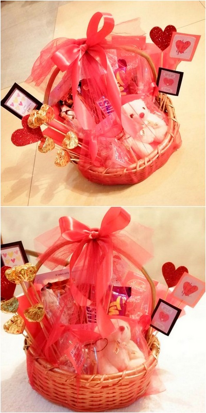 romantic gift basket idea