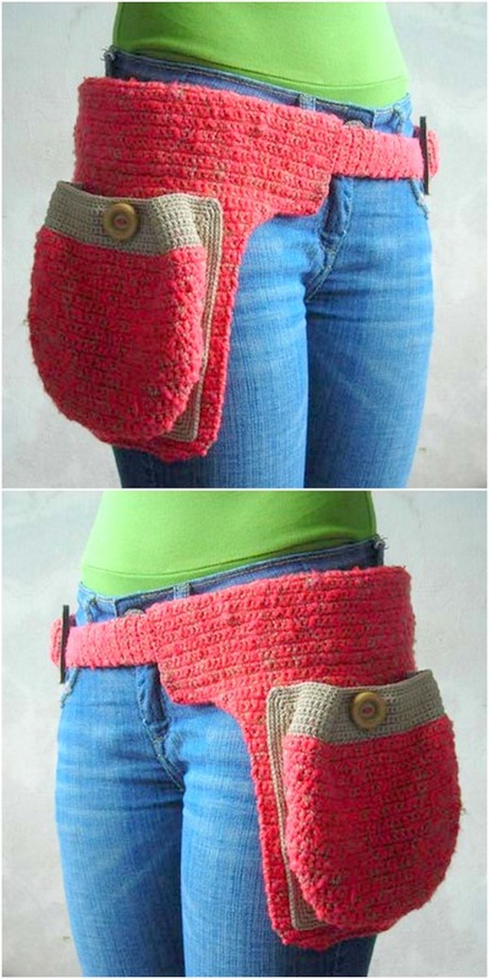 crochet belt bag
