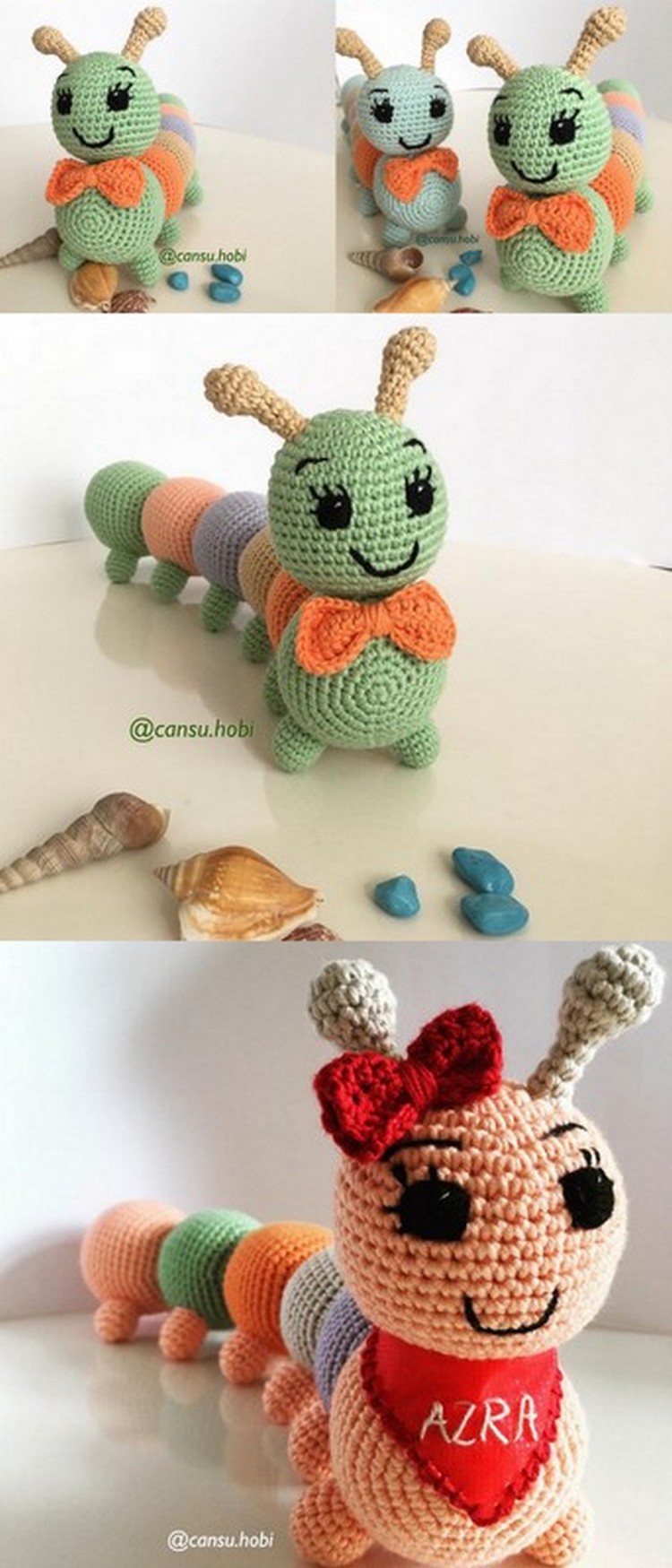 Crochet Caterpillar Free Crochet Pattern