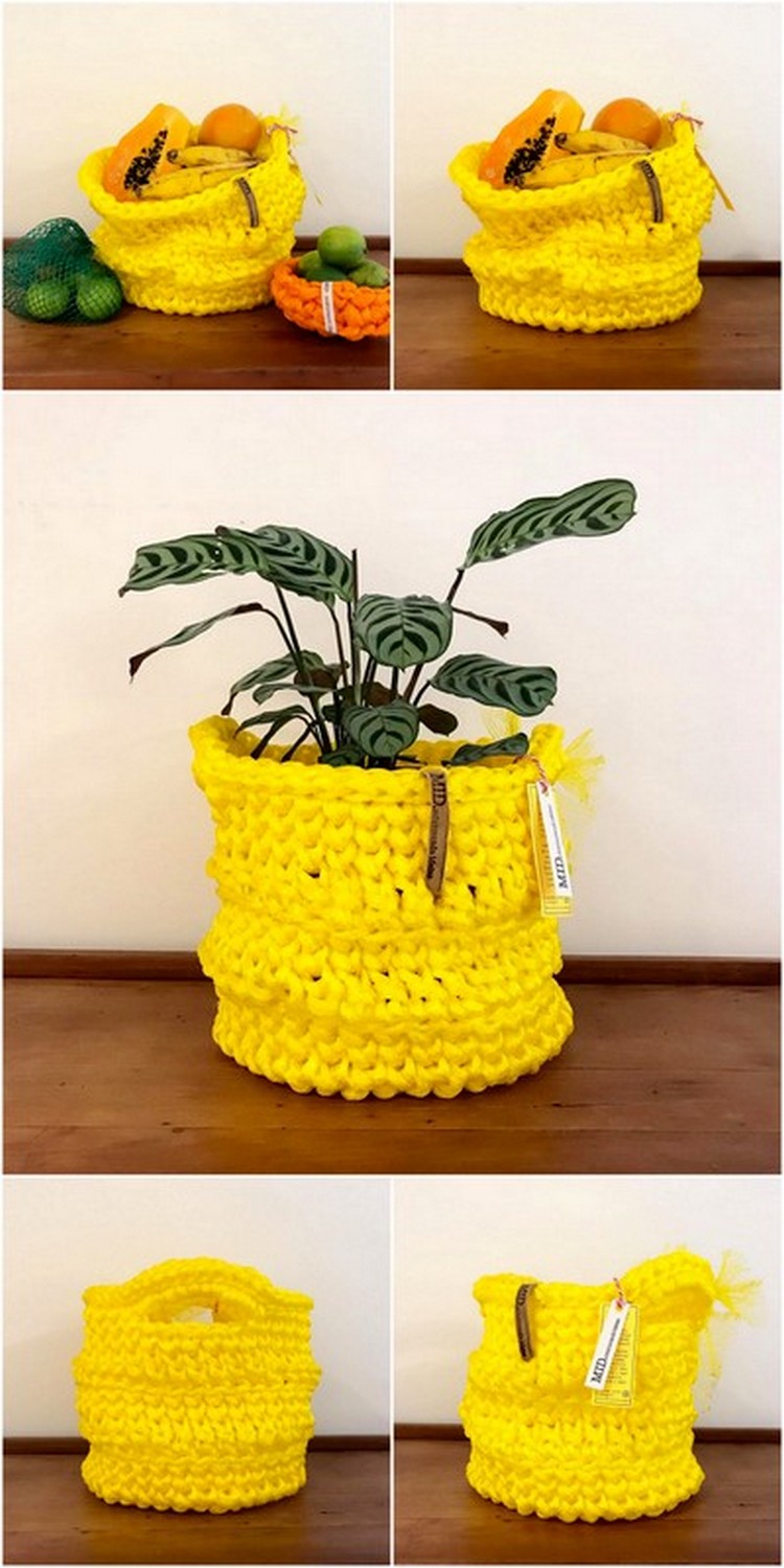 Plant Pot Cover Free Crochet Pattern