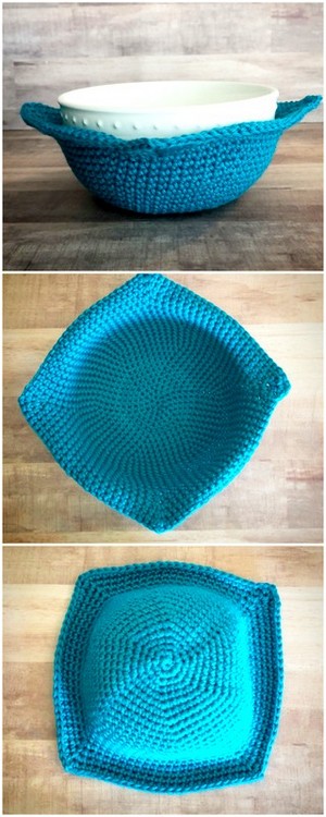 crochet bowl cozy and covers pattern free 