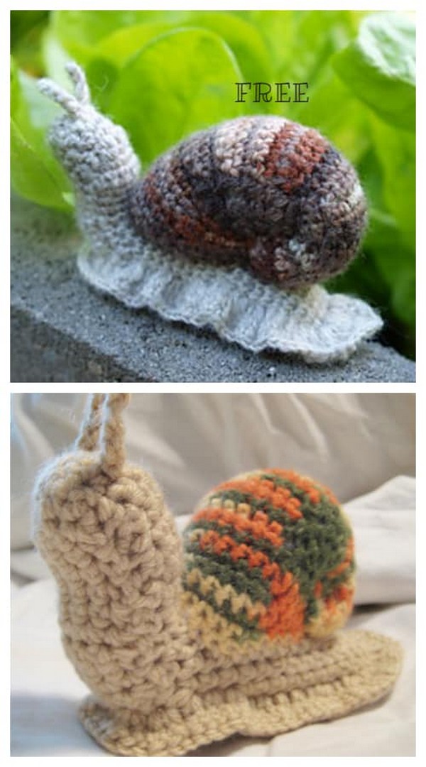 Lovely Crochet Amigurumi Snail Free Pattern