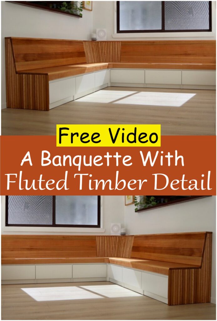 A Banquette With Fluted Timber Detail
