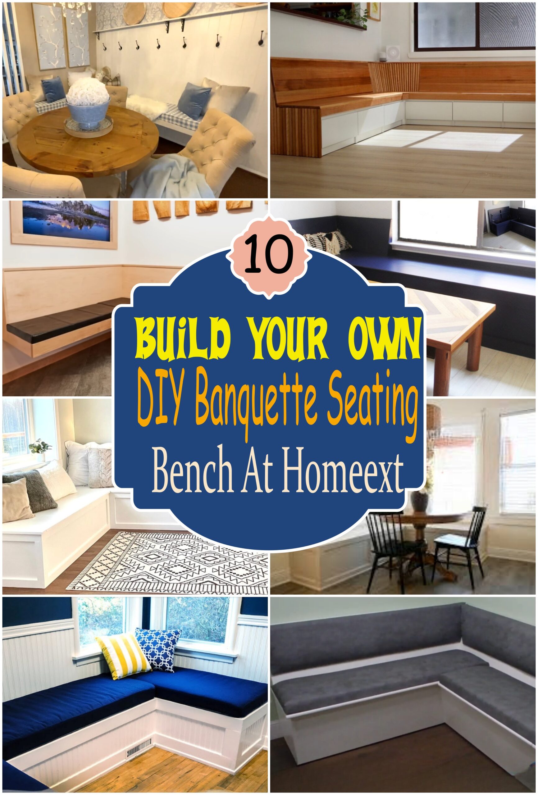 Build Your Own DIY Banquette Seating Bench At Home