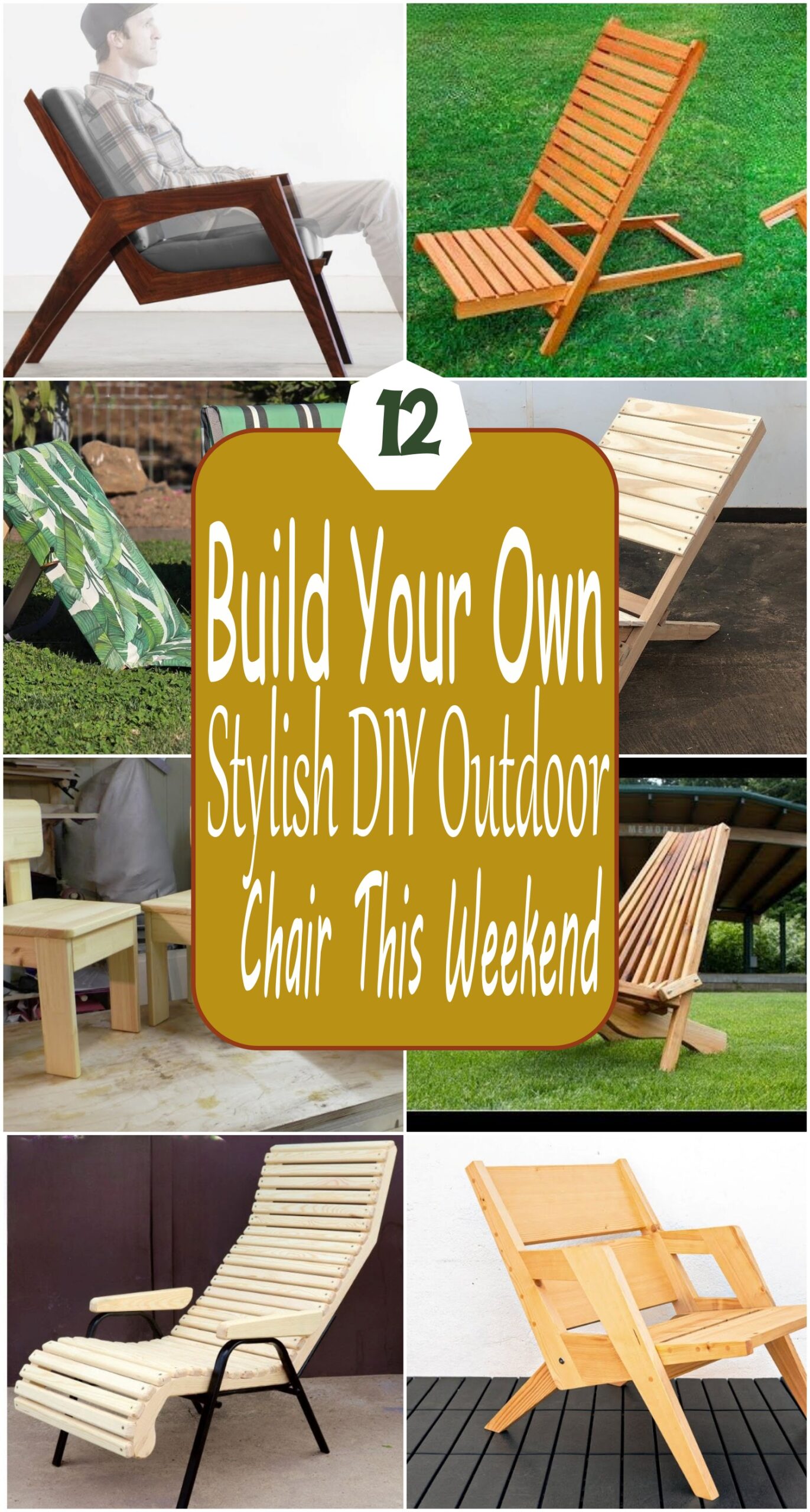 Build Your Own Stylish DIY Outdoor Chair This Weekend