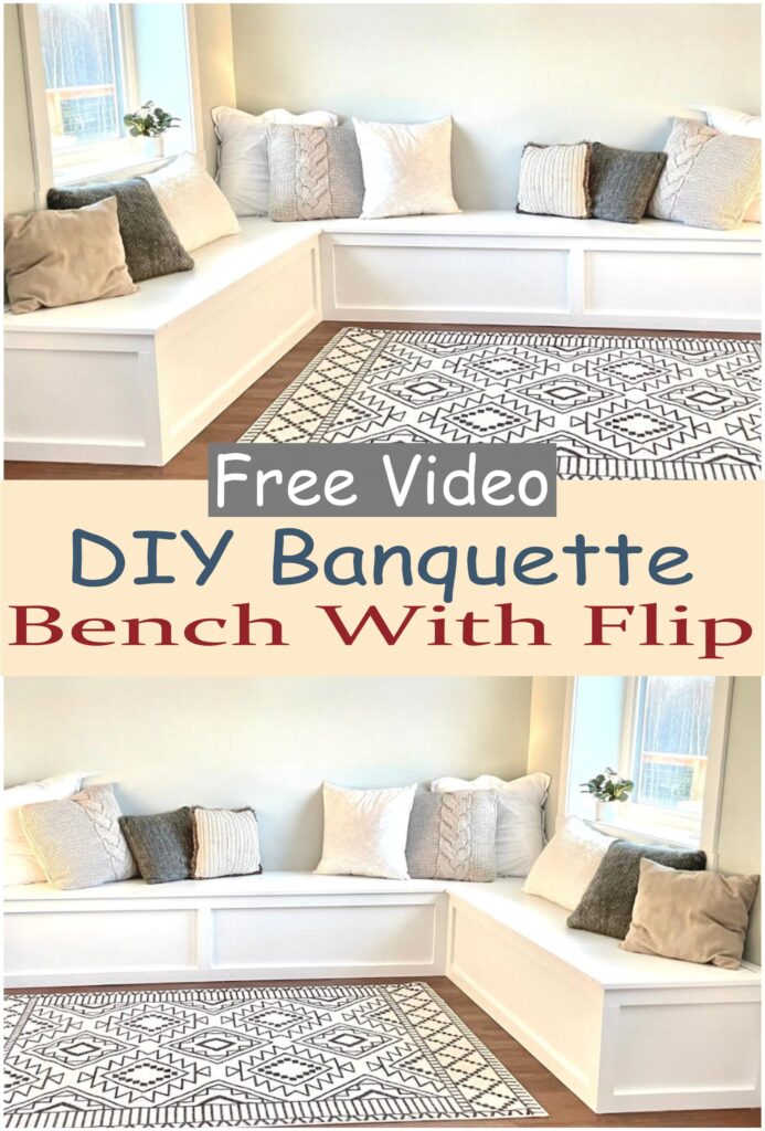DIY Banquette Bench With Flip