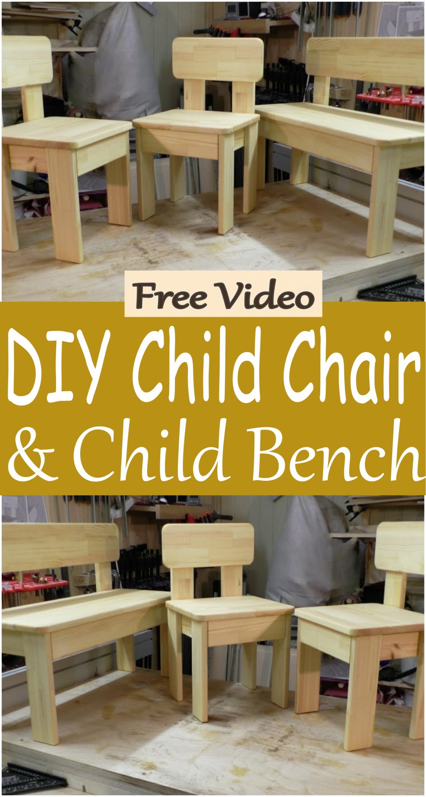 DIY Child Chair & Child Bench