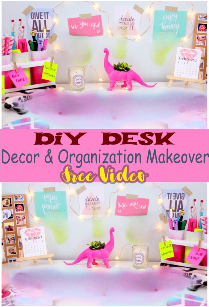 DIY Desk Decor & Organization Makeover