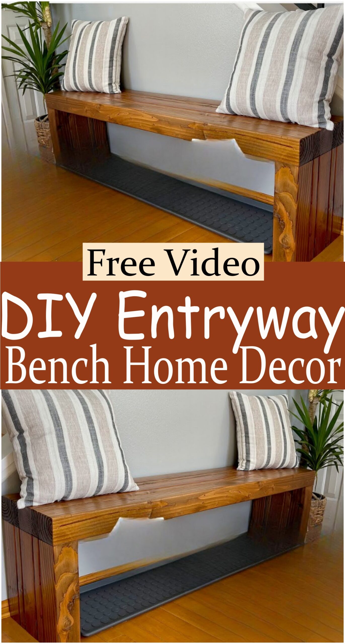 DIY Entryway Bench Home Decor