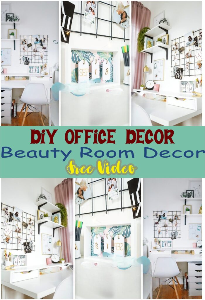 DIY Office Decor + Beauty Room Decor