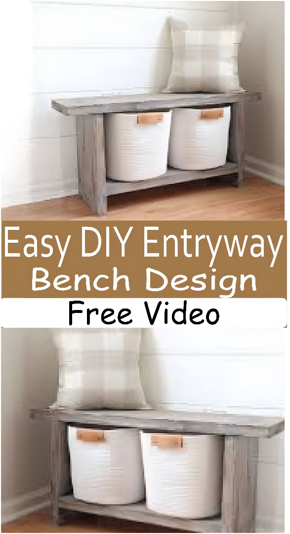 Easy DIY Entryway Bench Design