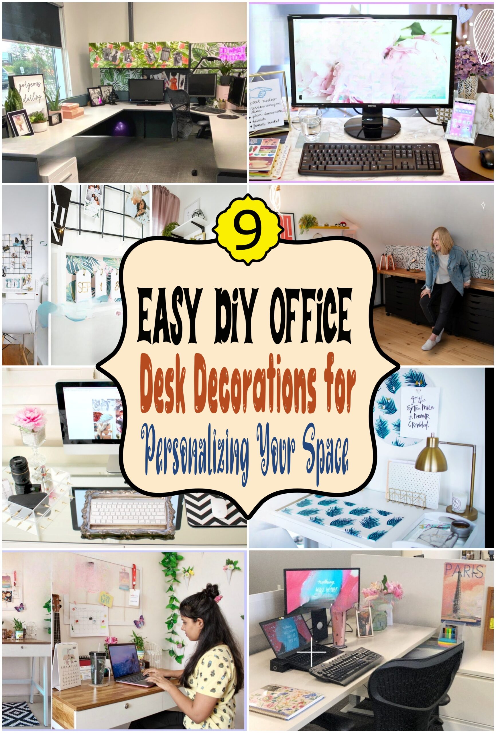 Easy DIY Office Desk Decorations For Personalizing Your Space