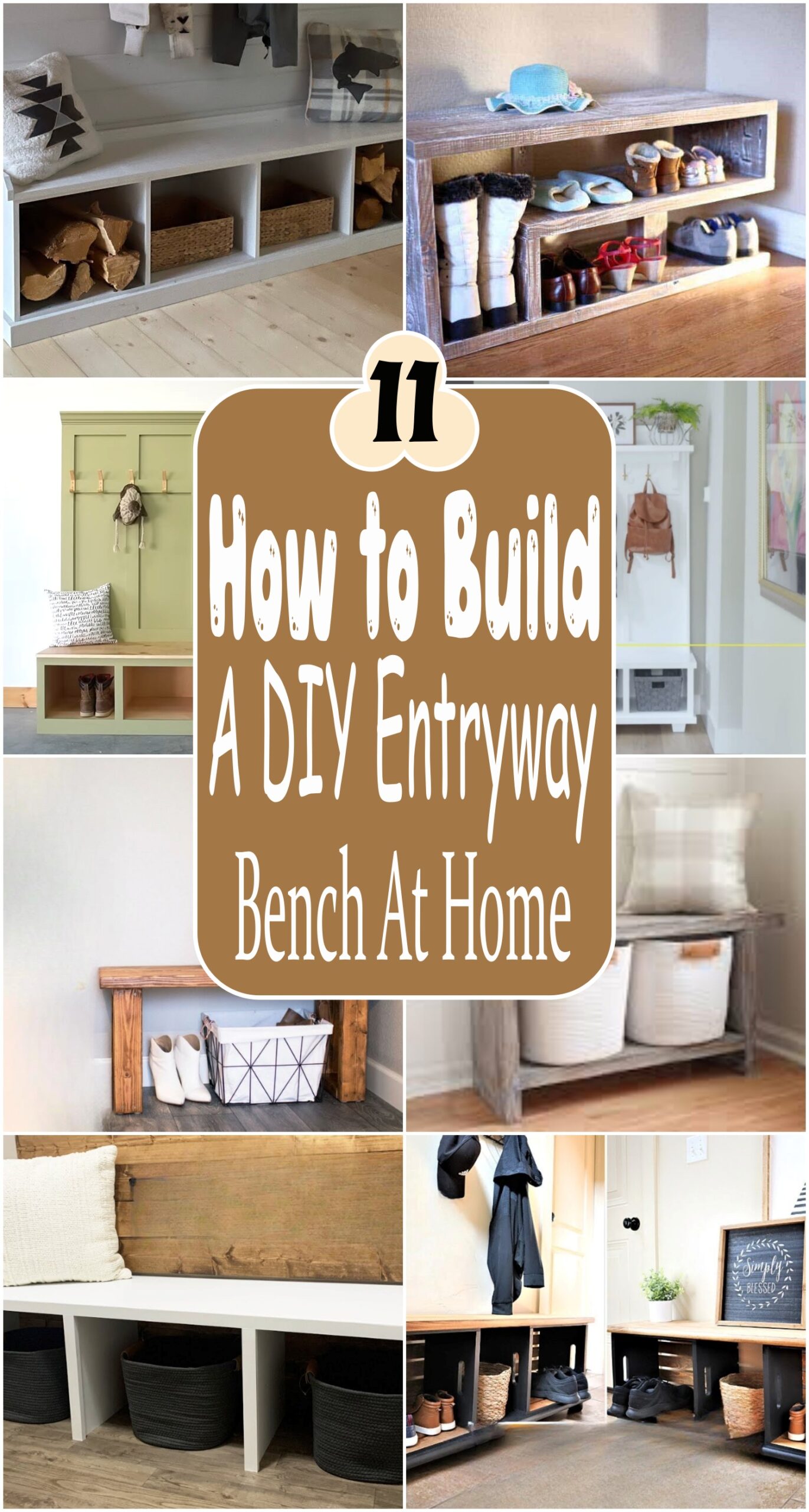 How to Build A DIY Entryway Bench At Home