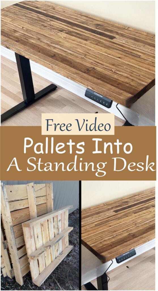 Pallets Into A Standing Desk