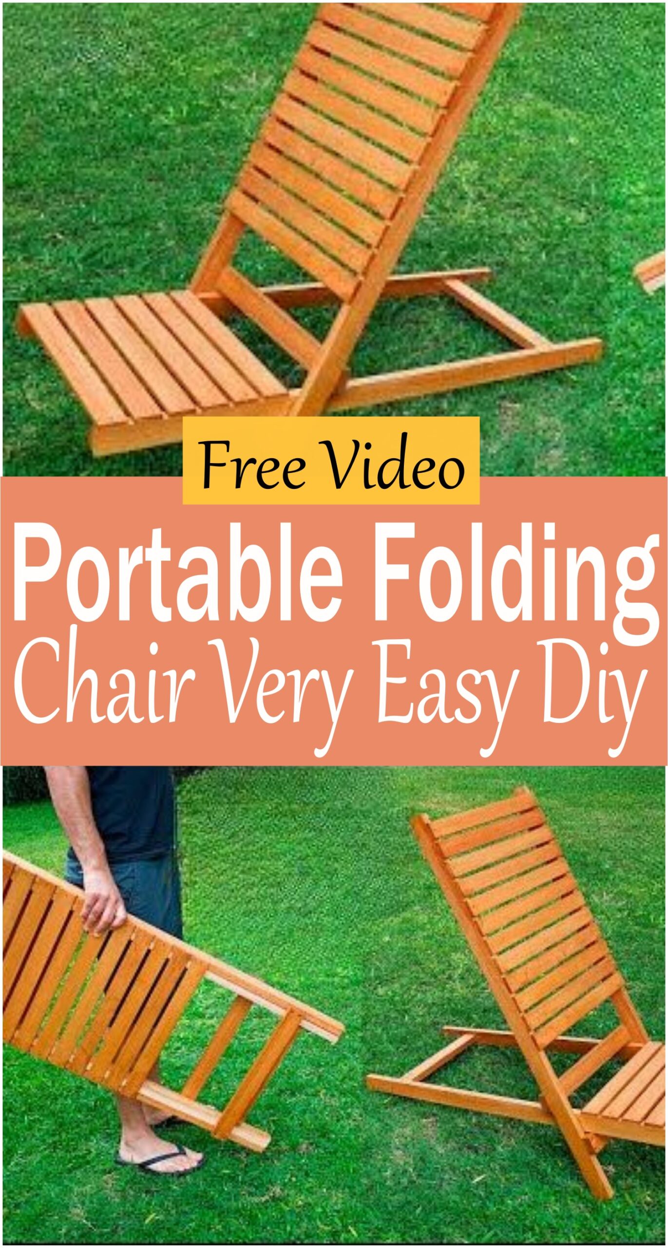 Portable Folding Chair Very Easy Diy