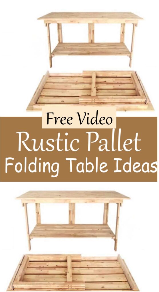 Rustic Pallet Folding Table