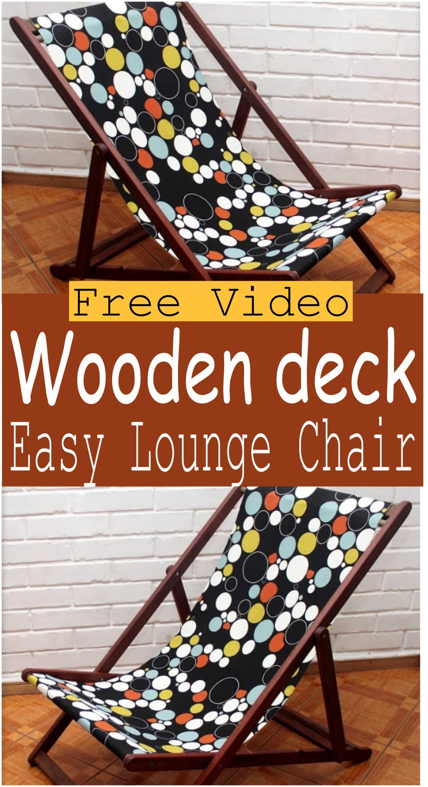 Wooden deck Easy Lounge Chair