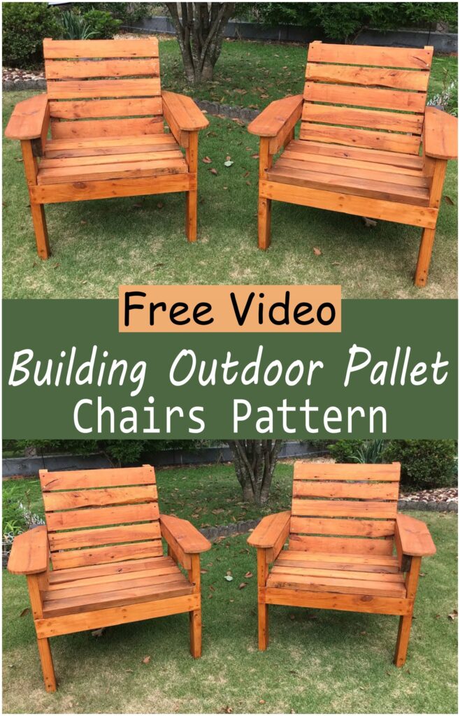 Building Outdoor Pallet Chairs Pattern