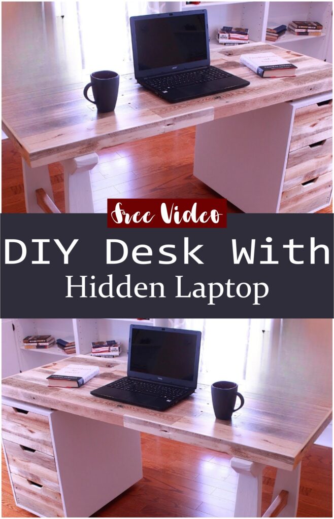 DIY Desk With Hidden Laptop
