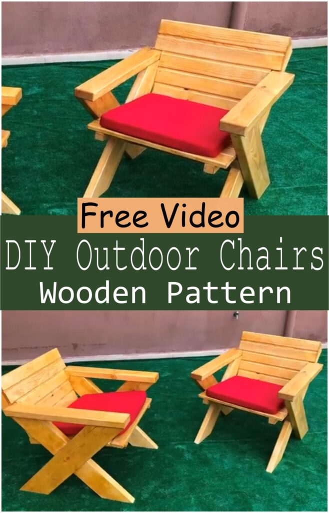 DIY Outdoor Chairs Wooden Outdoor