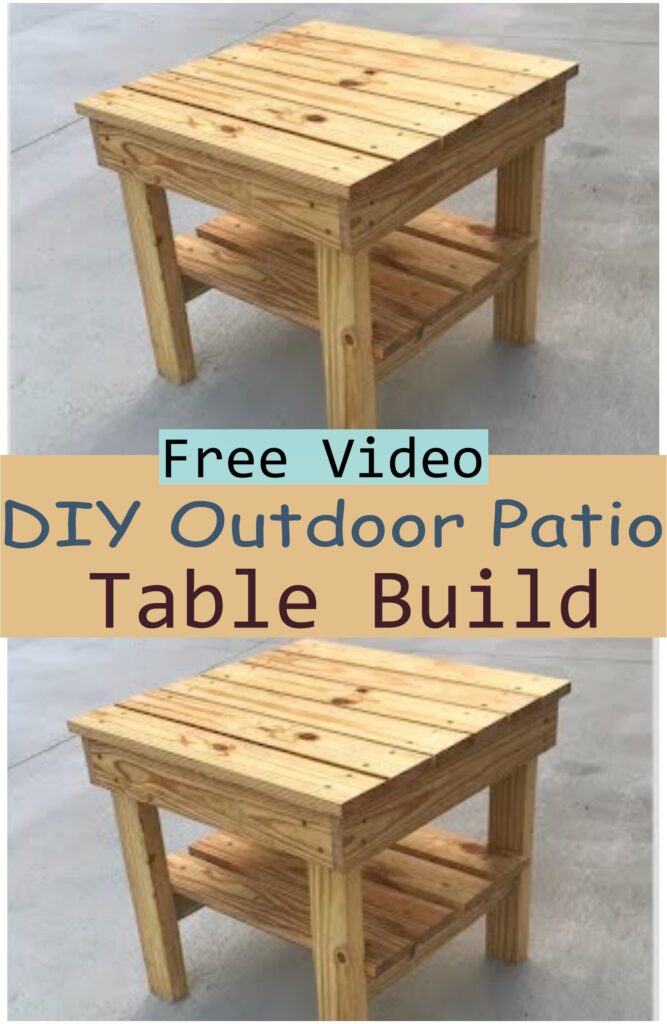 DIY Outdoor Patio Table Build