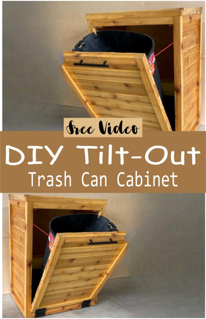 DIY Tilt-Out Trash Can Cabinet