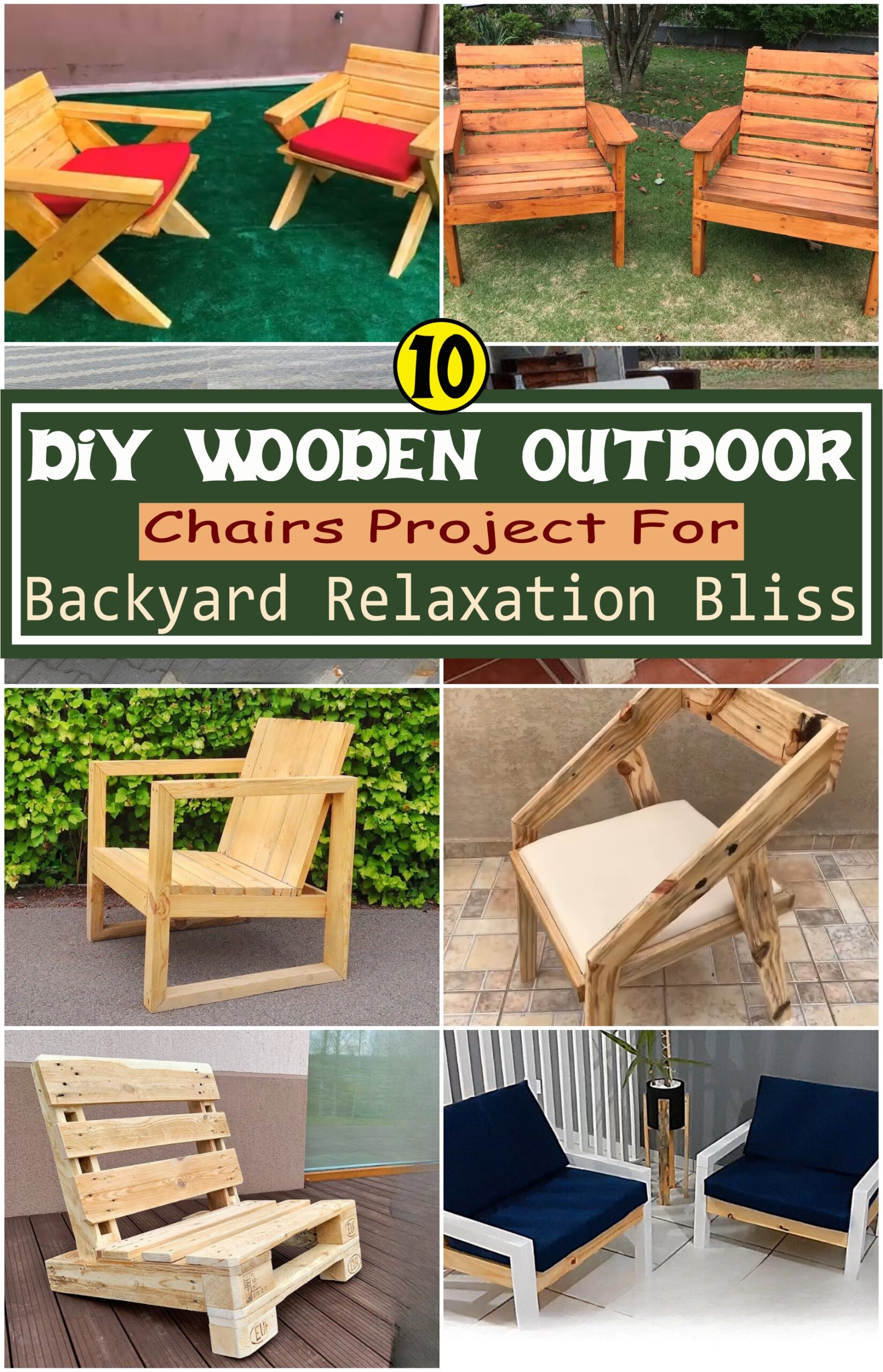 DIY Wooden Outdoor Chairs Project For Backyard Relaxation Bliss