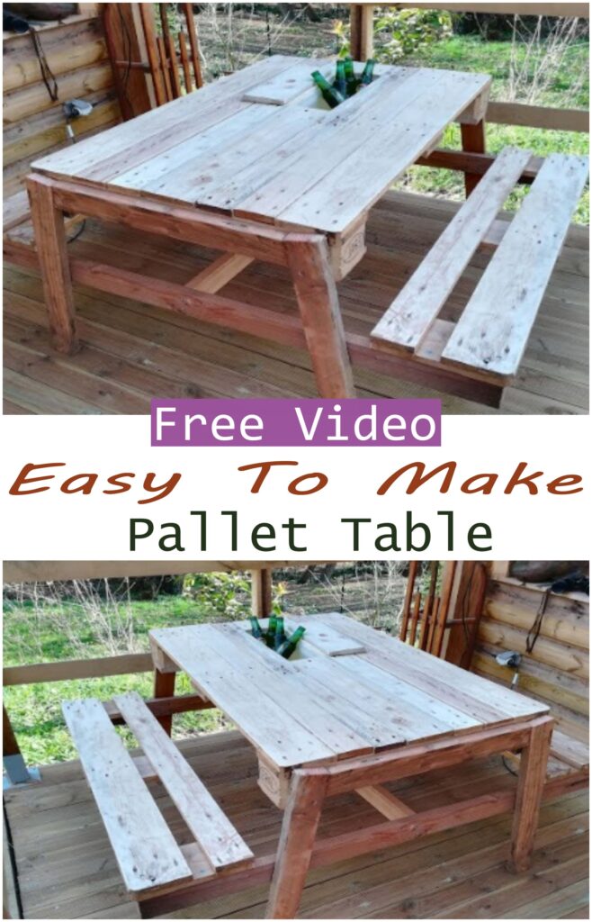 Easy To Make Pallet Table
