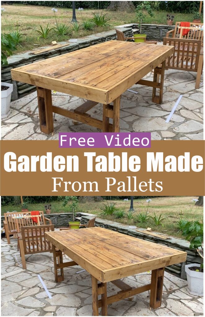 Garden Table Made From Pallets