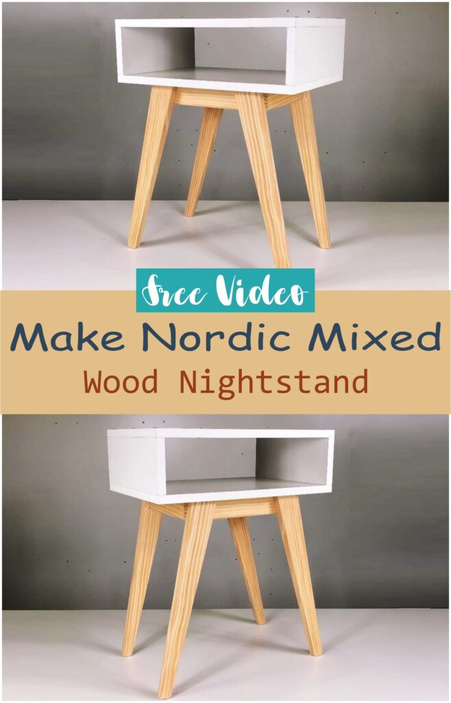 Make Nordic Mixed Wood Nightstand
