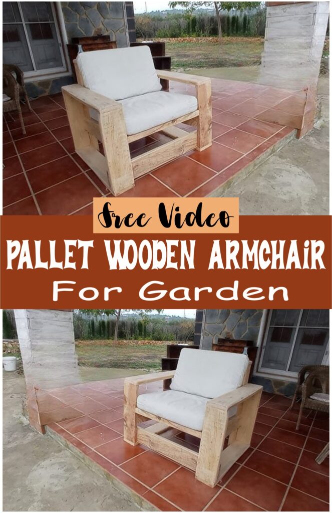 Pallet Wooden Armchair For Garden