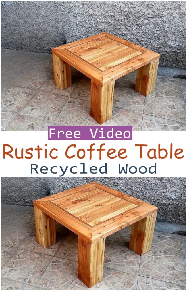 Rustic Coffee Table Recycled Wood