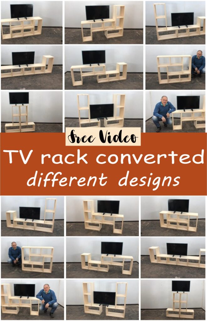 TV rack converted different designs
