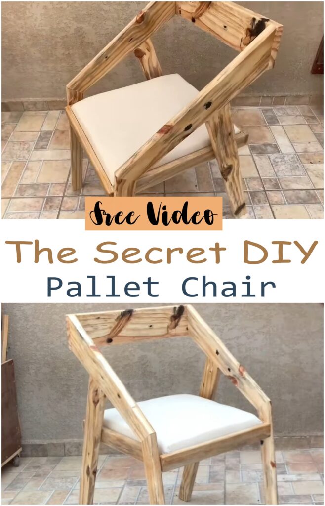 The Secret DIY Pallet Chair