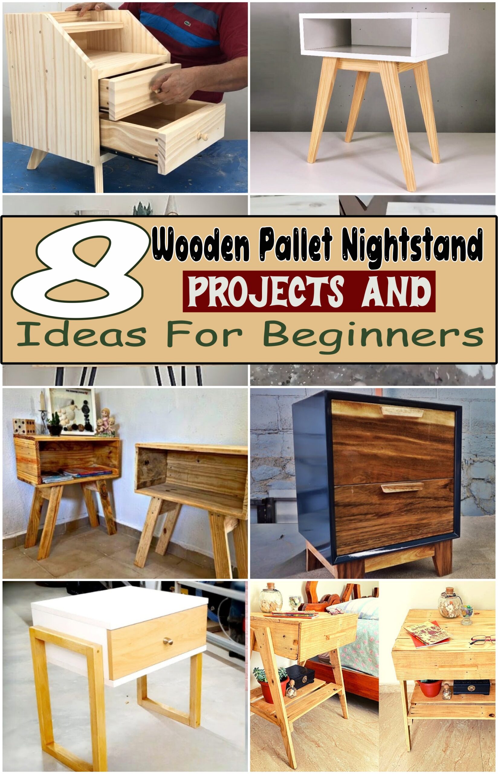Wooden Pallet Nightstand Projects And Ideas For Beginners