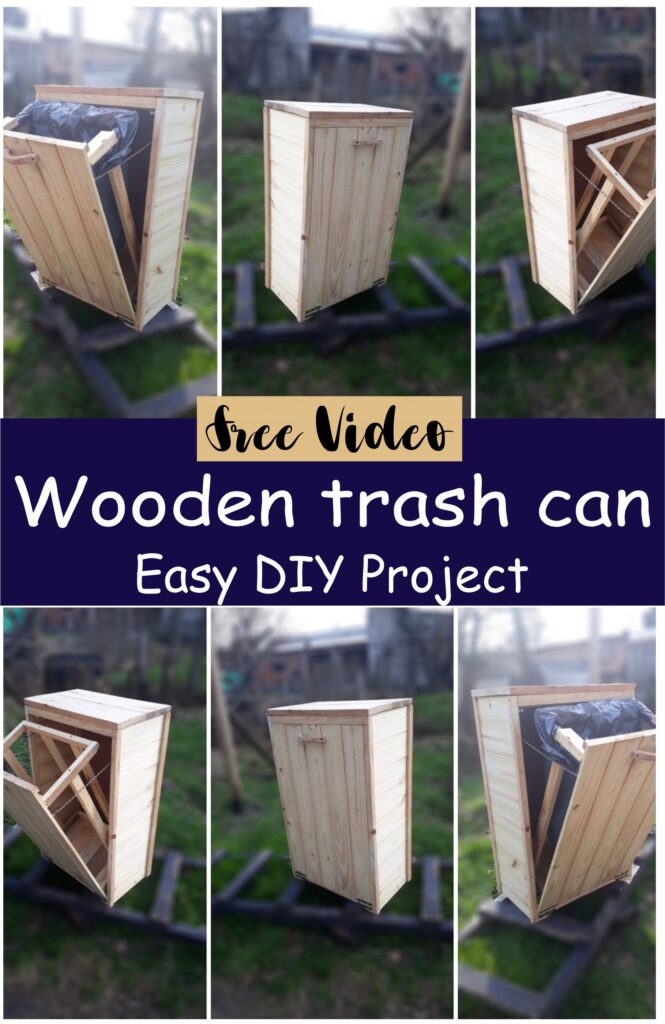 Wooden trash can Easy DIY Project