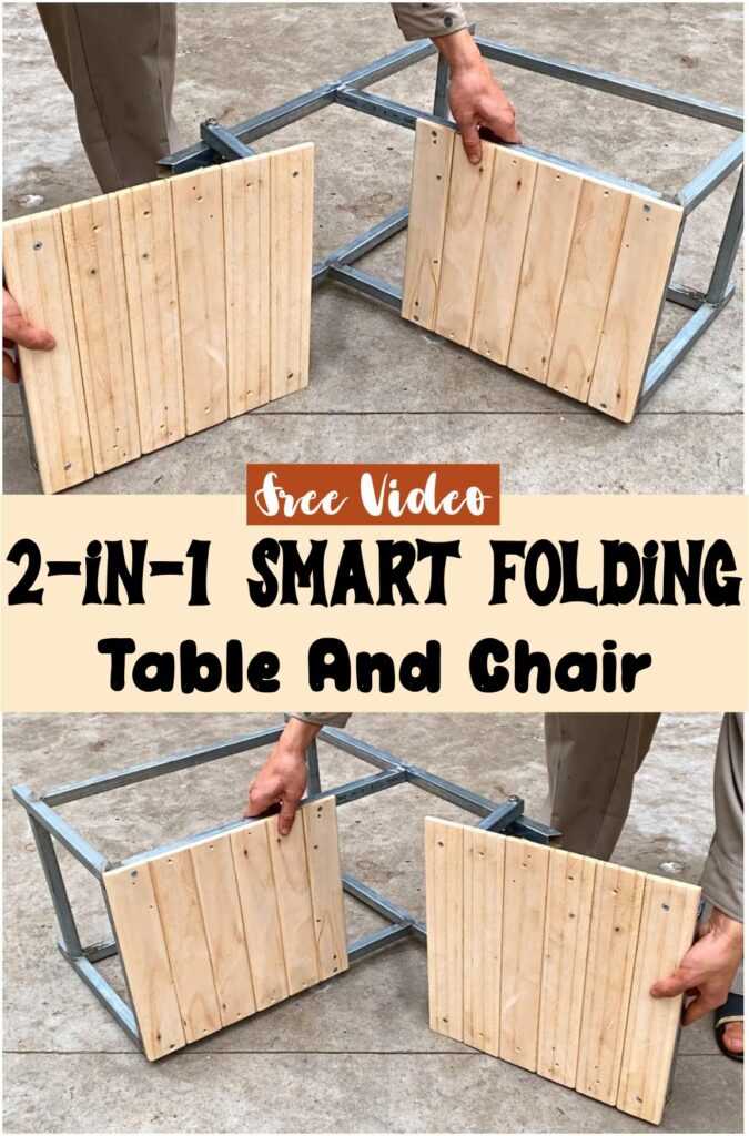 2-In-1 Smart Folding Table And Chair