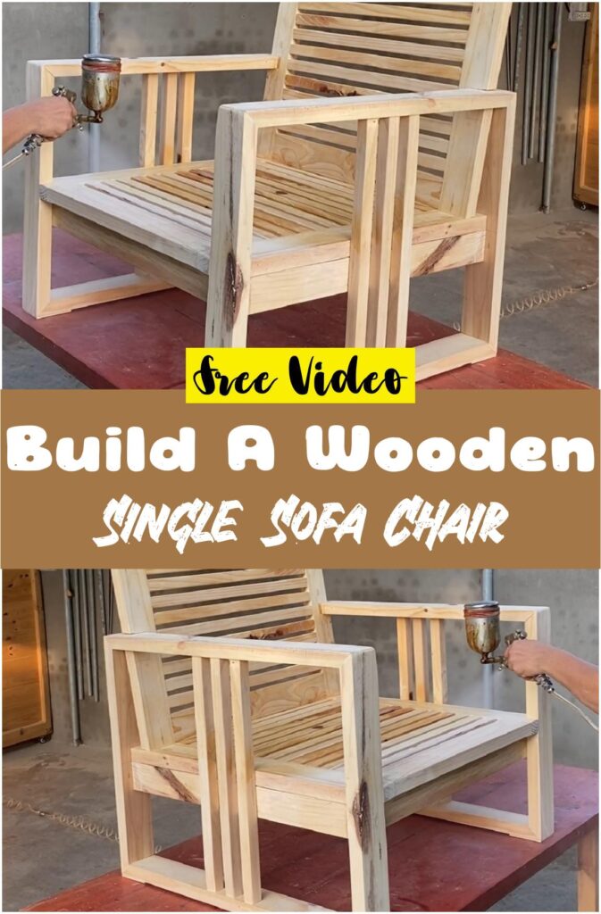 Build A Wooden Single Sofa Chair