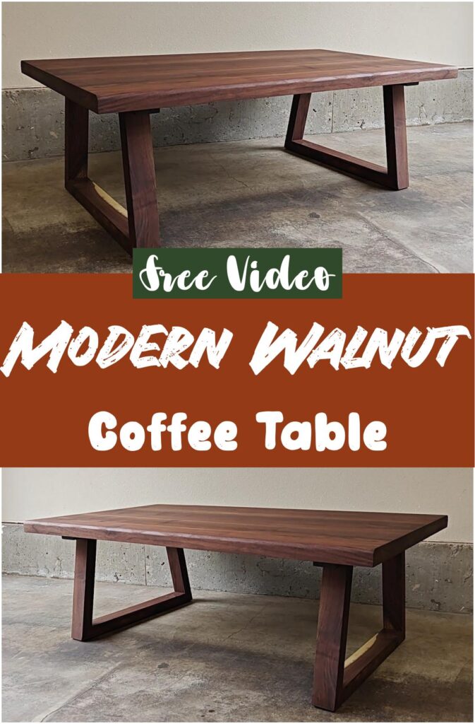 Modern Walnut Coffee Table