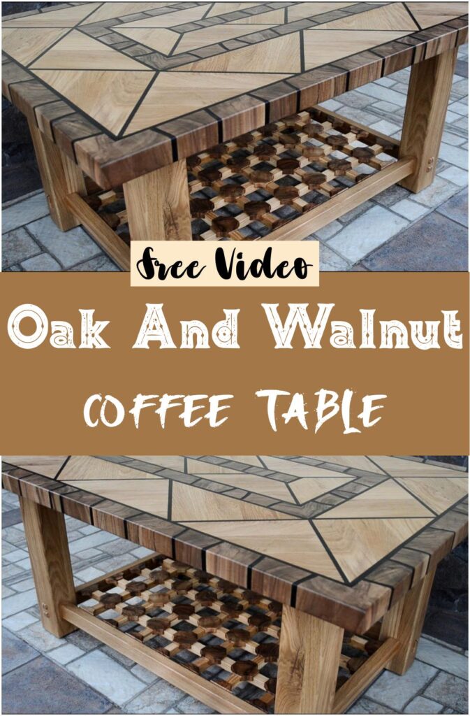 Oak And Walnut Coffee Table