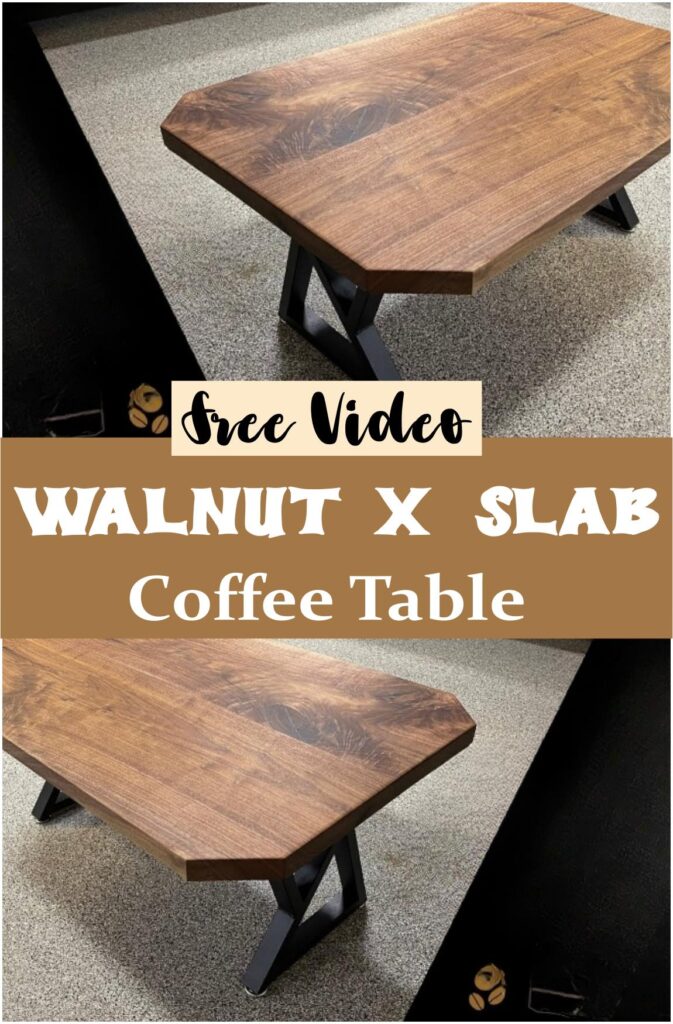 Walnut X Slab Coffee Table