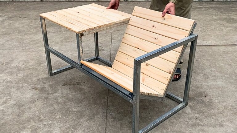 DIY Smart Folding Chair/2 in 1 Outdoor Furniture For Beginners