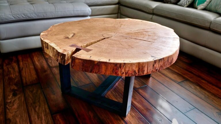 Free Wood Slab Coffee Table For New Beginners